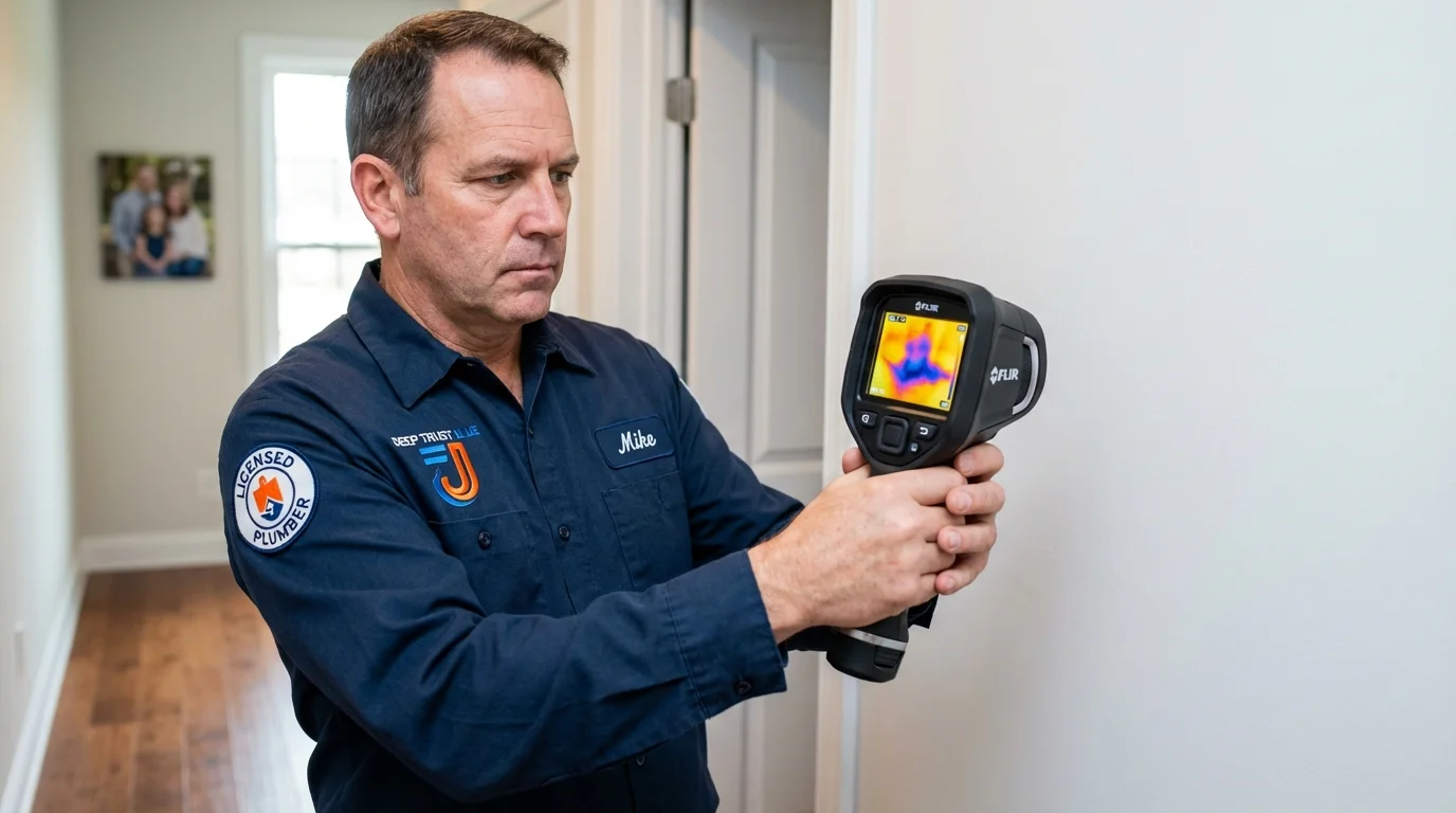 Thermal imaging leak detection by Johns Plumbing LLC in Madison Heights